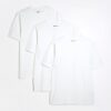 Vit T-shirt med normal passform, 3-pack