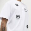 Vit T-shirt med normal passform och MCMXII-märken