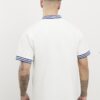 Vit T-shirt med normal passform och tippad krage Vit T-shirt med normal passform och tippad krage