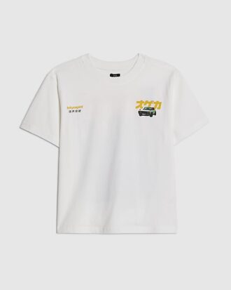 Vit Tokyo Car T-shirt för pojkar Vit Tokyo Car T-shirt för pojkar